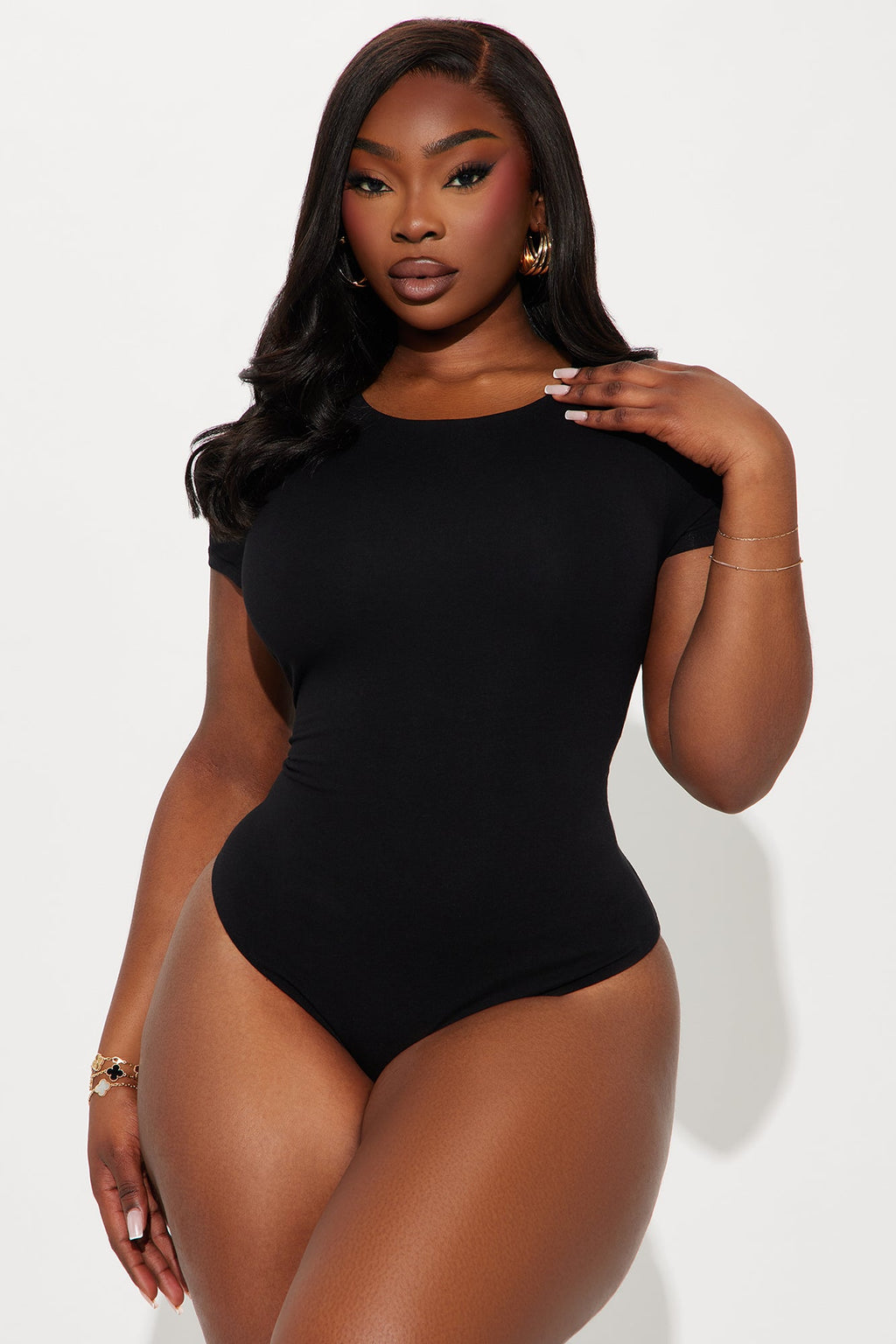 Samara Double Layered Bodysuit - Black