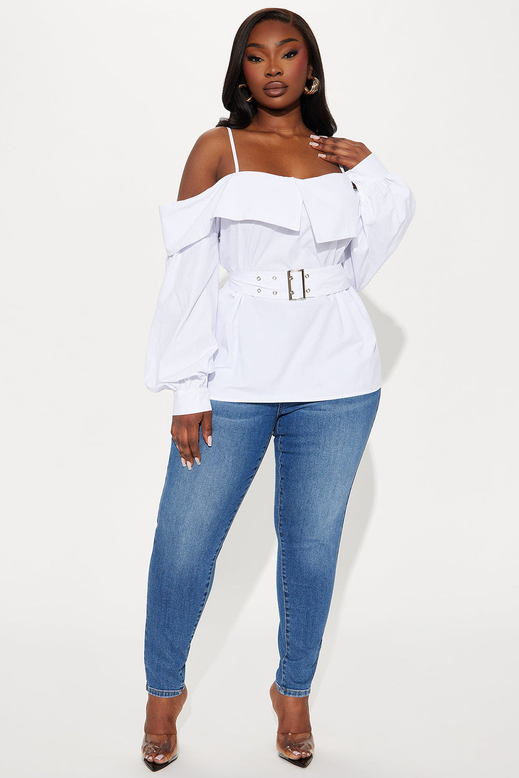 Aeryon Poplin Top - White