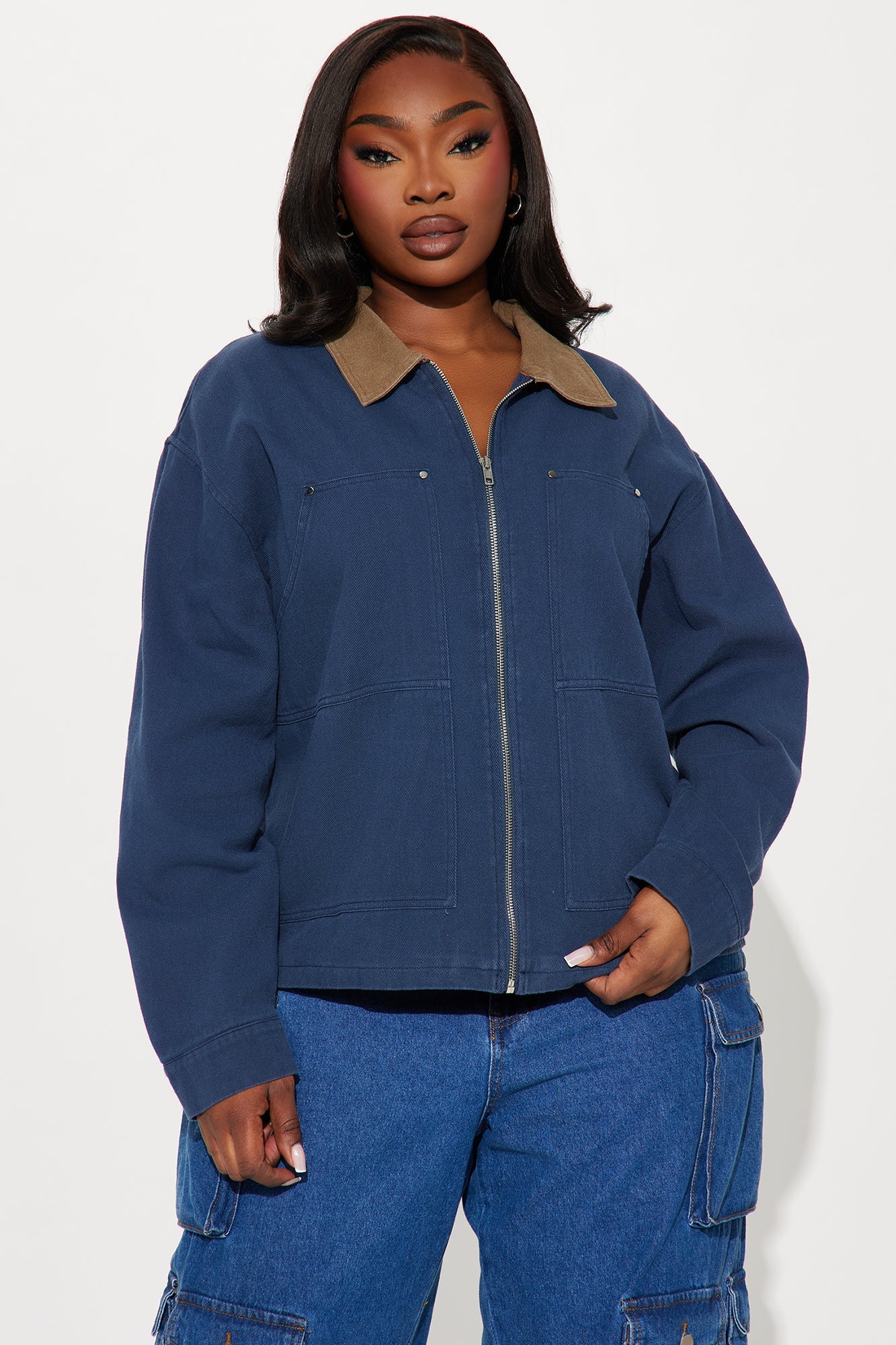 Leila Barn Jacket - Navy
