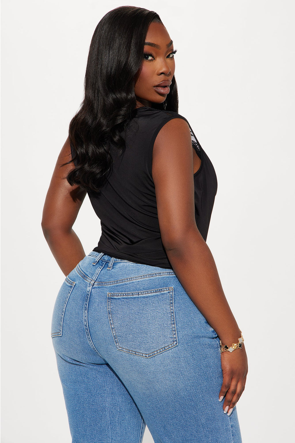 Make You Mine Lace Top - Black