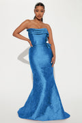Making A Statement Gown - CobaltBlue
