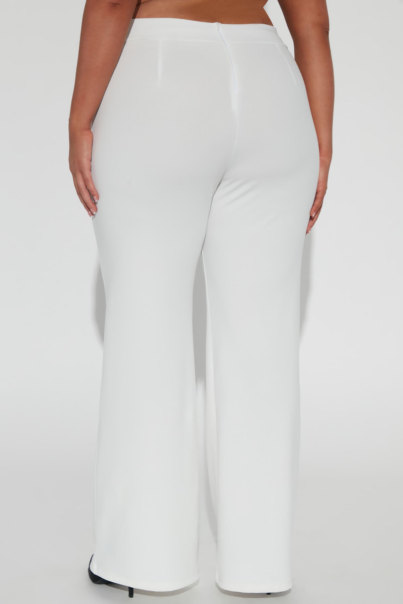 Petite Victoria High Waisted Dress Pants - White