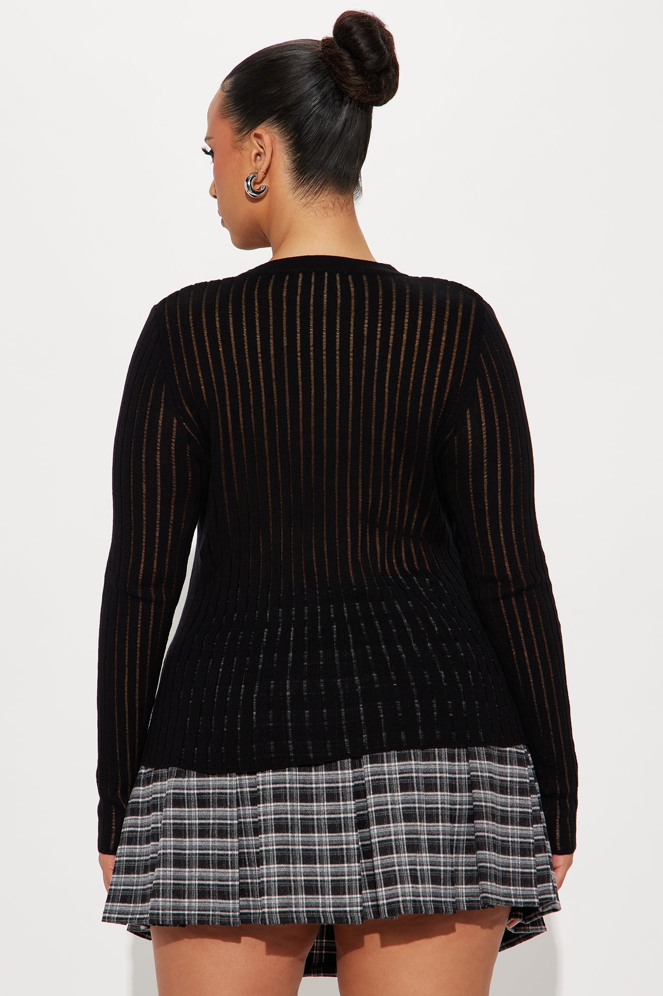 See Through You Sweater - Black