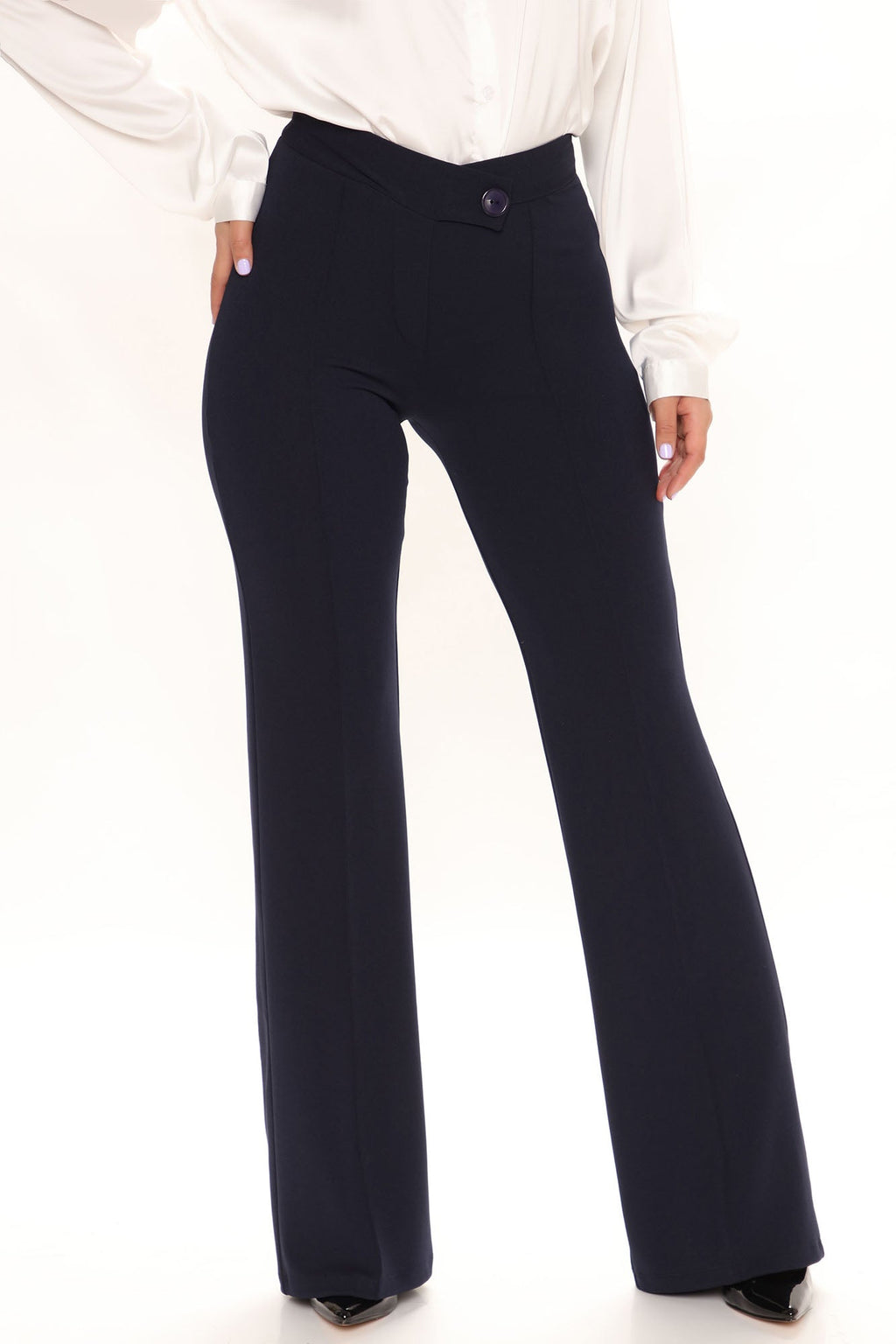 Call It Even Wide Leg Dress Pants - Navy