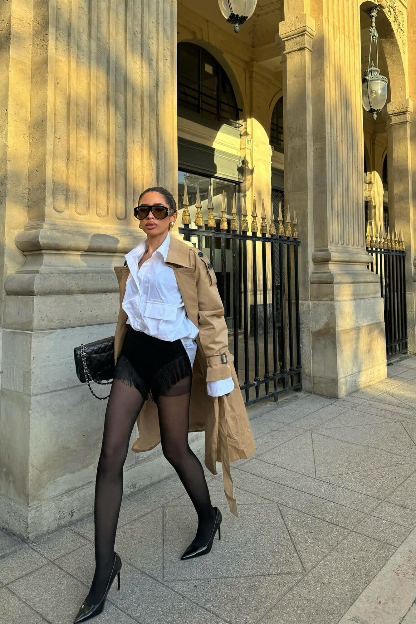 Get Shaky Faux Suede Micro Booty Short - Black