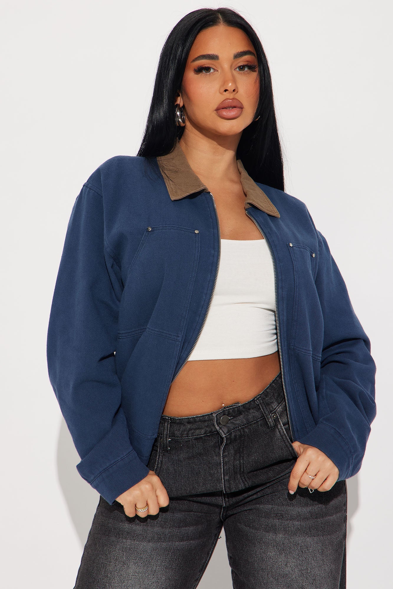 Leila Barn Jacket - Navy
