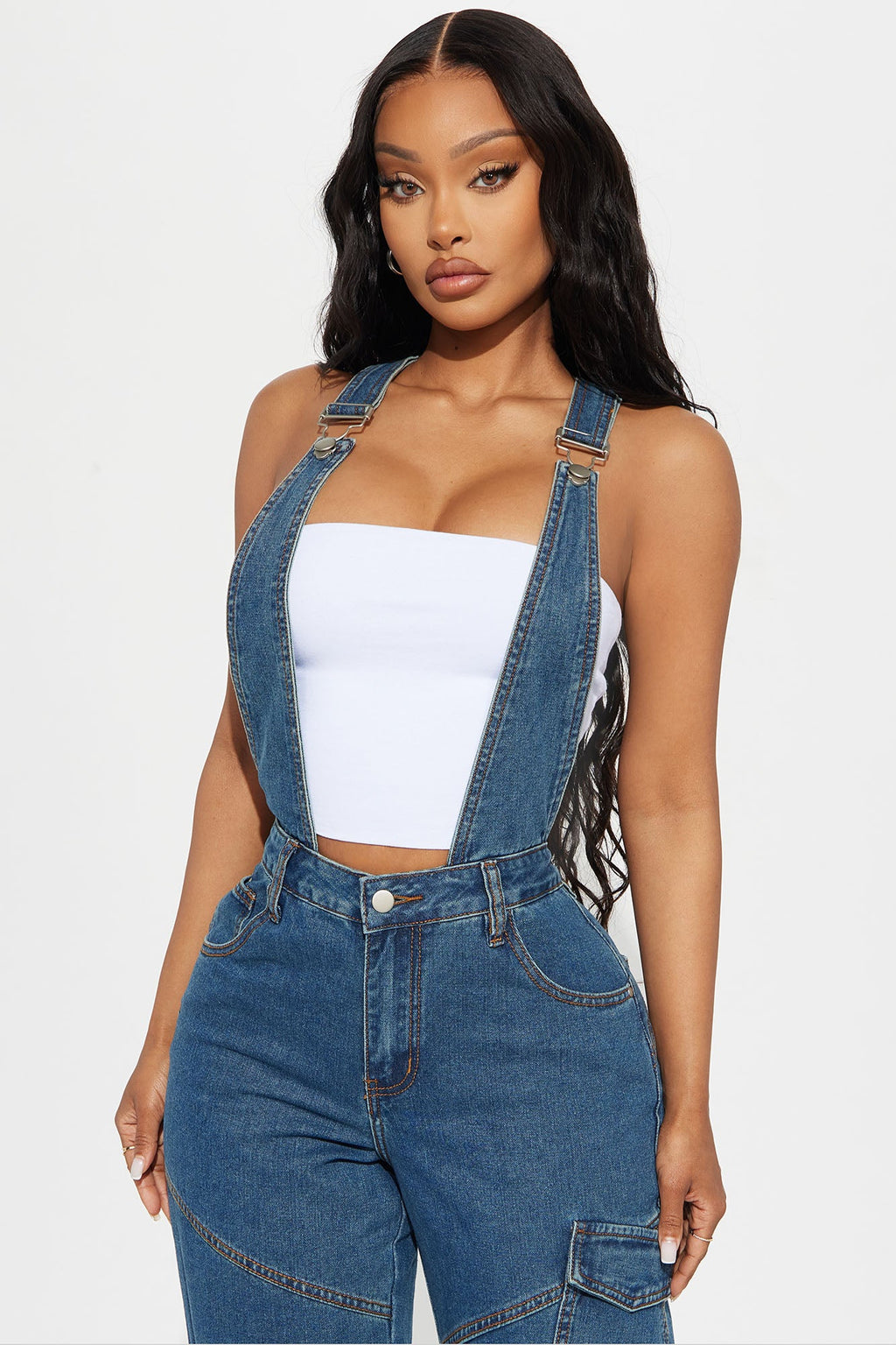 Play By The Rules Denim Overalls - Dark Wash