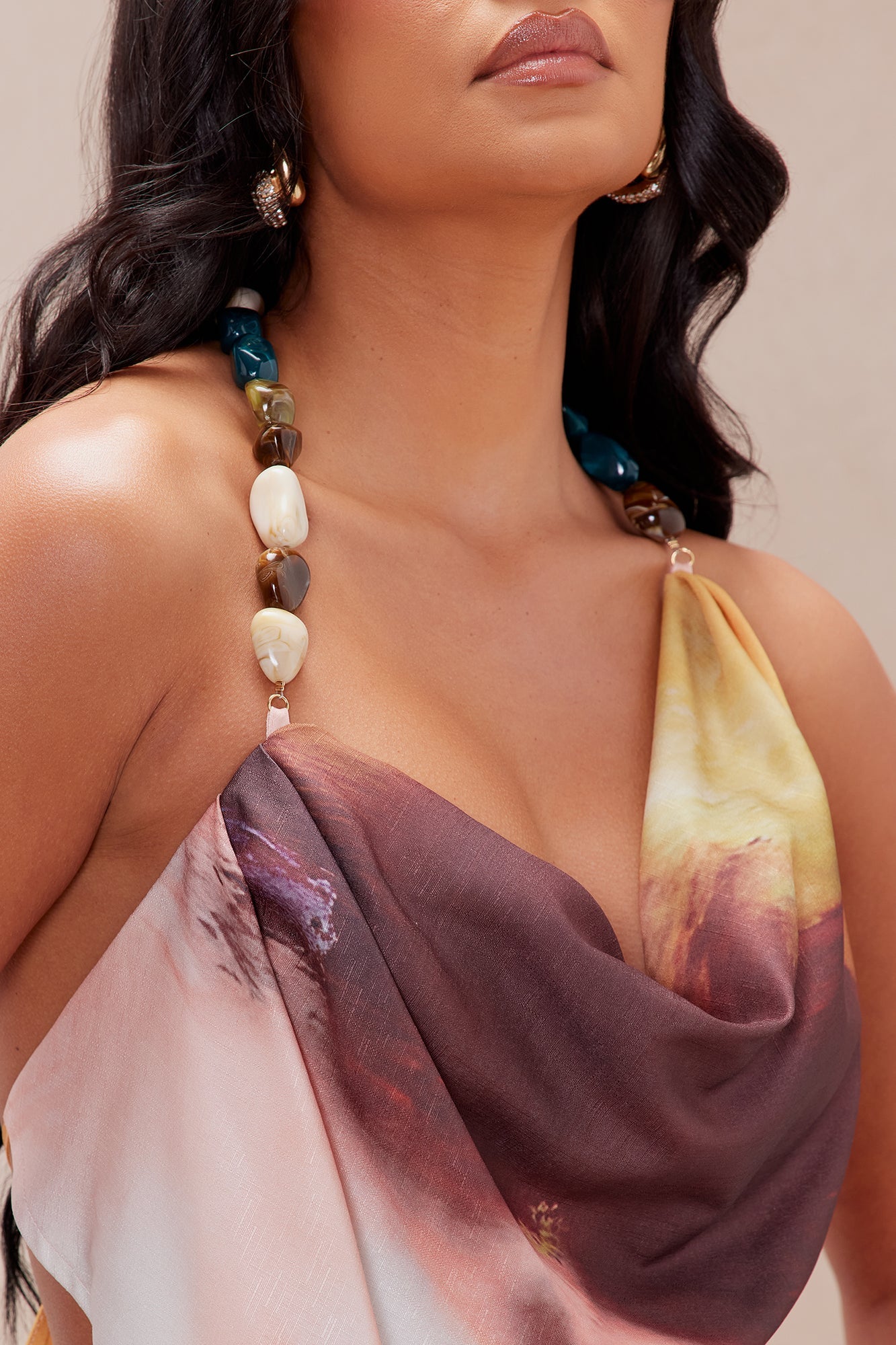 Mykonos Beaded Pant Set - Multi Color