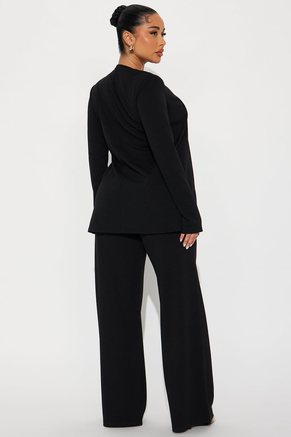 Payin' It Forward Wide Leg Pant Set - Black