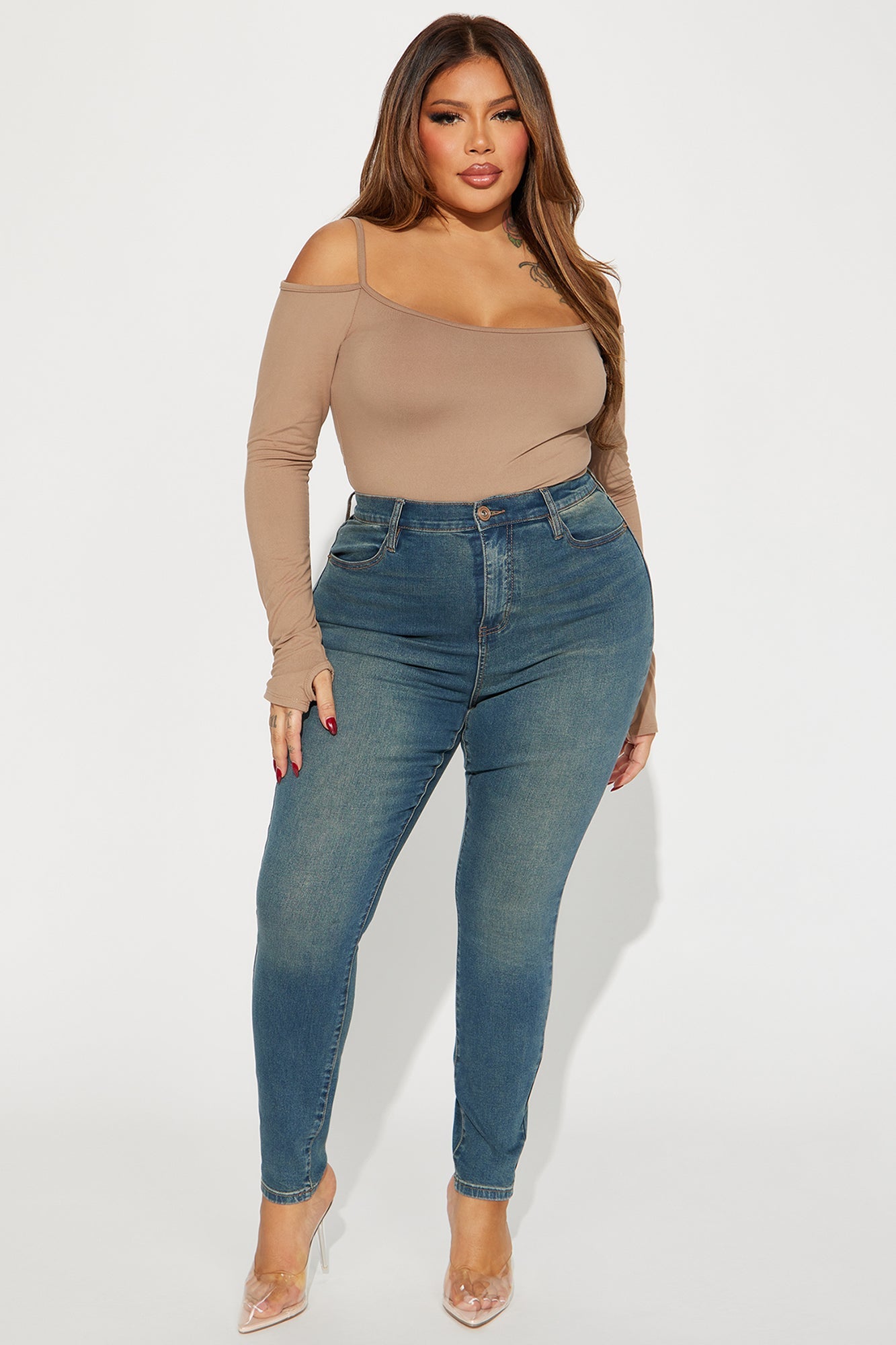 Unfounded Tinted Stretch Skinny Jeans - Medium Wash