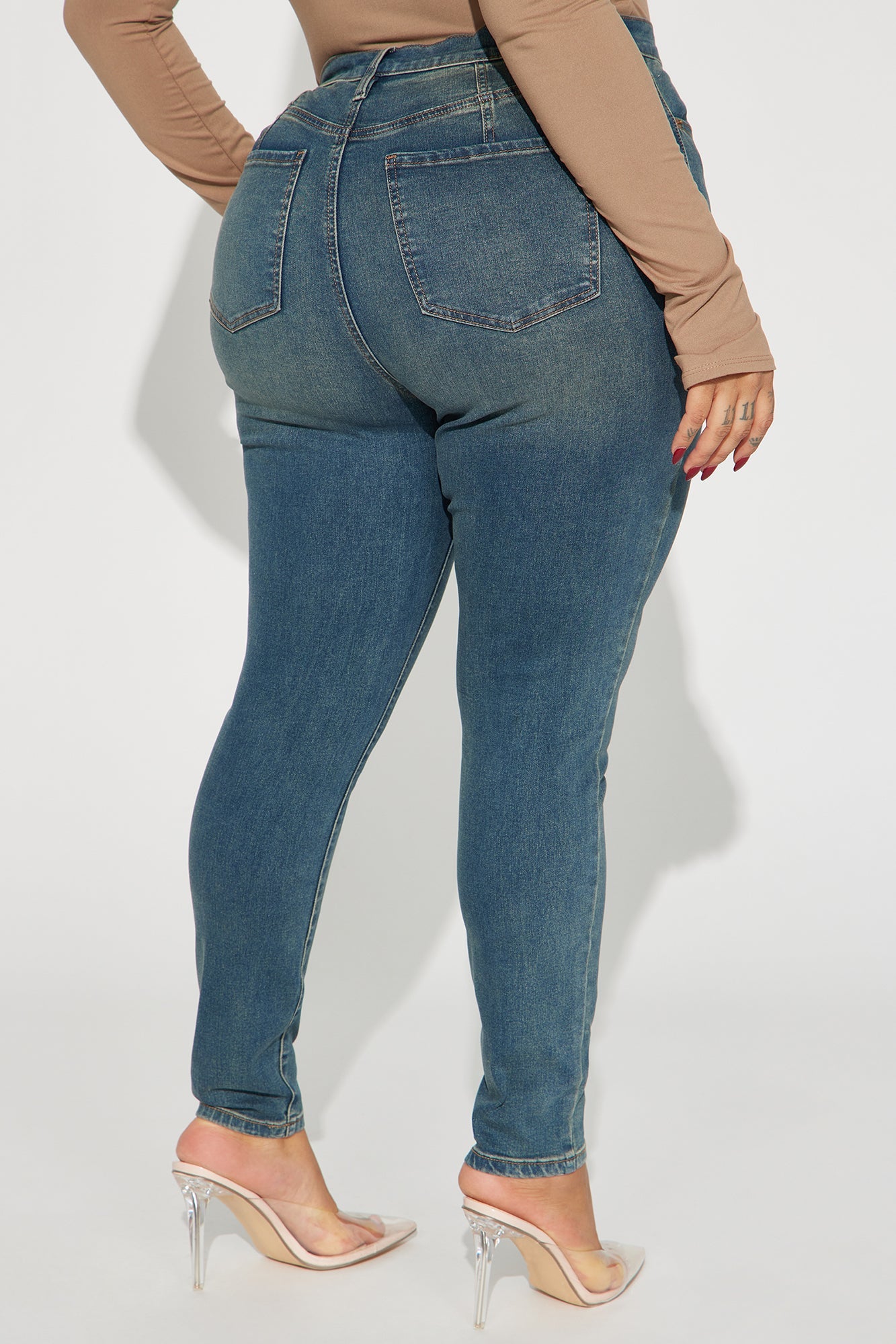 Unfounded Tinted Stretch Skinny Jeans - Medium Wash