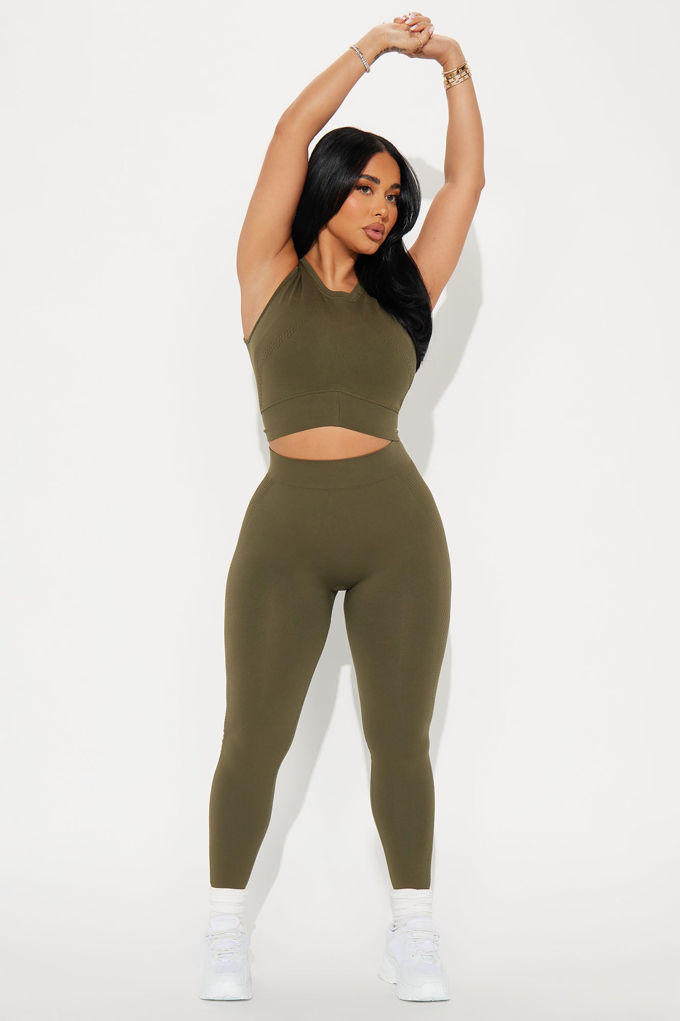 Cool Breeze Active Sports Bra - Olive