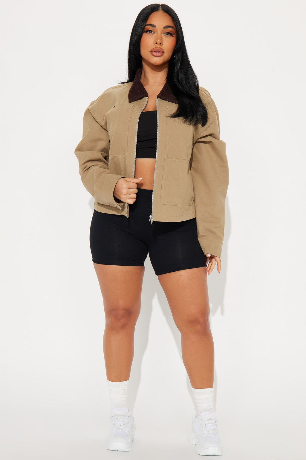 Joelle Barn Jacket - Taupe
