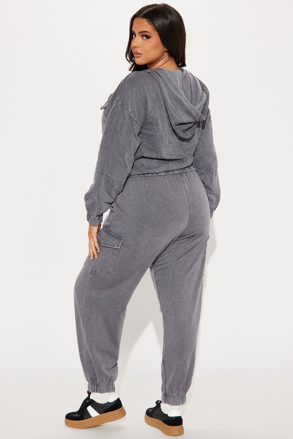 Fiona Fleece Lounge Jacket - Black