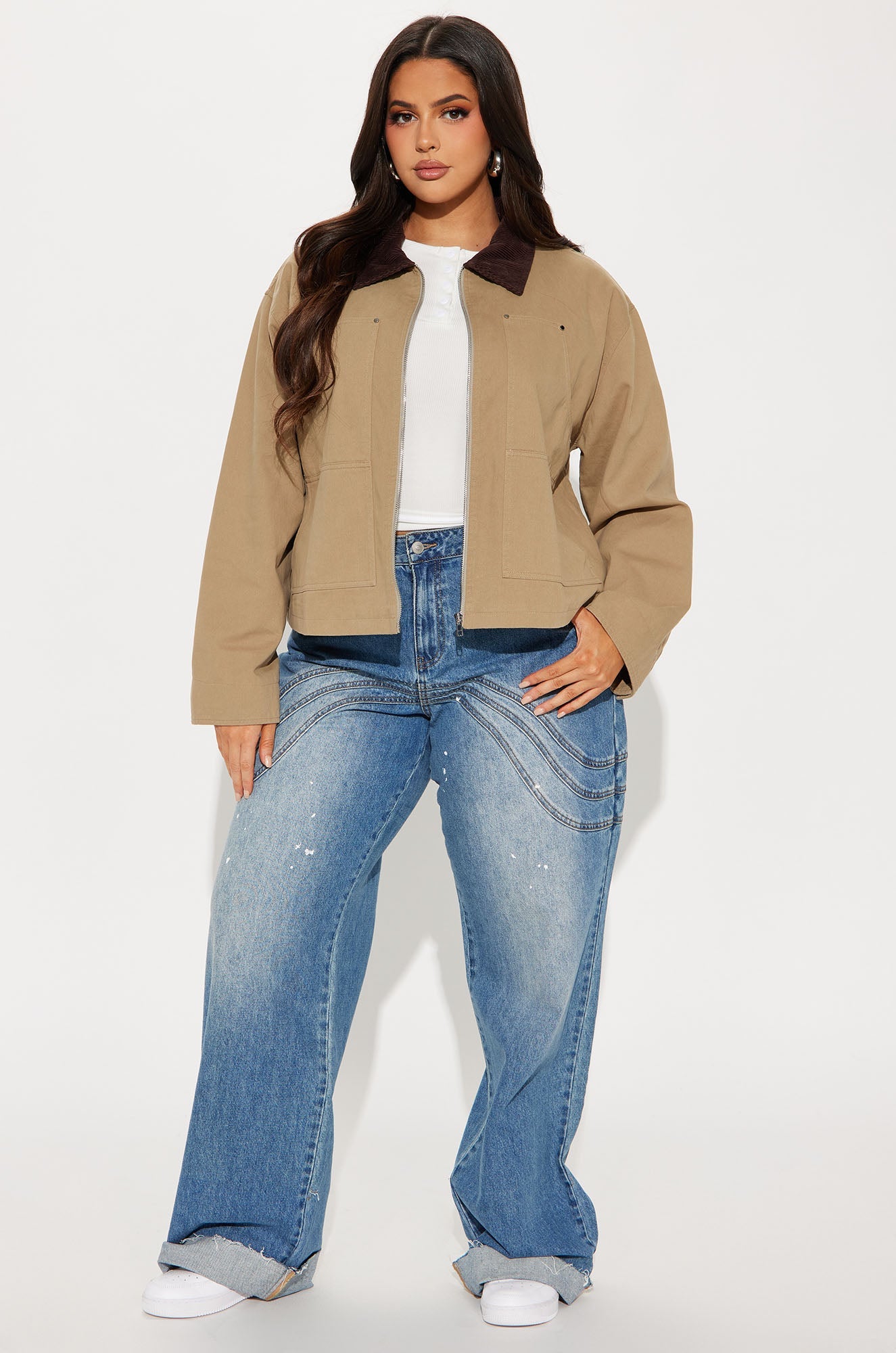 Joelle Barn Jacket - Taupe