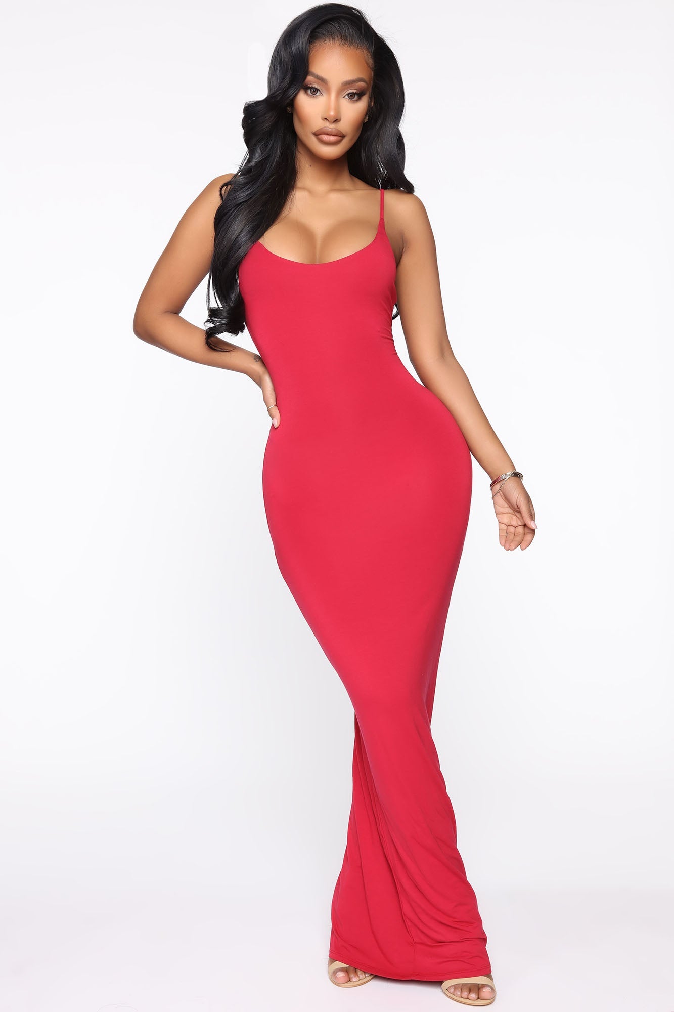 Ajay Maxi Dress - Red