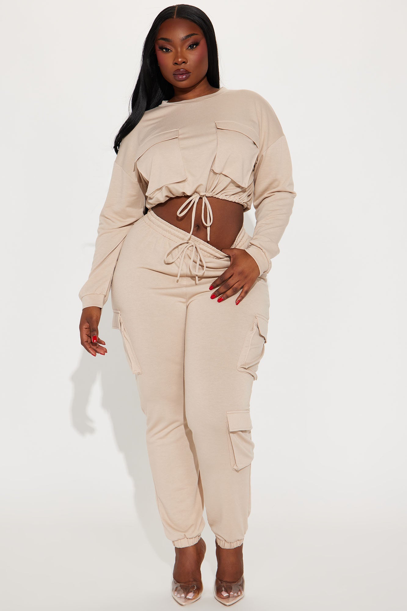 Finding Time Jogger Set - Taupe