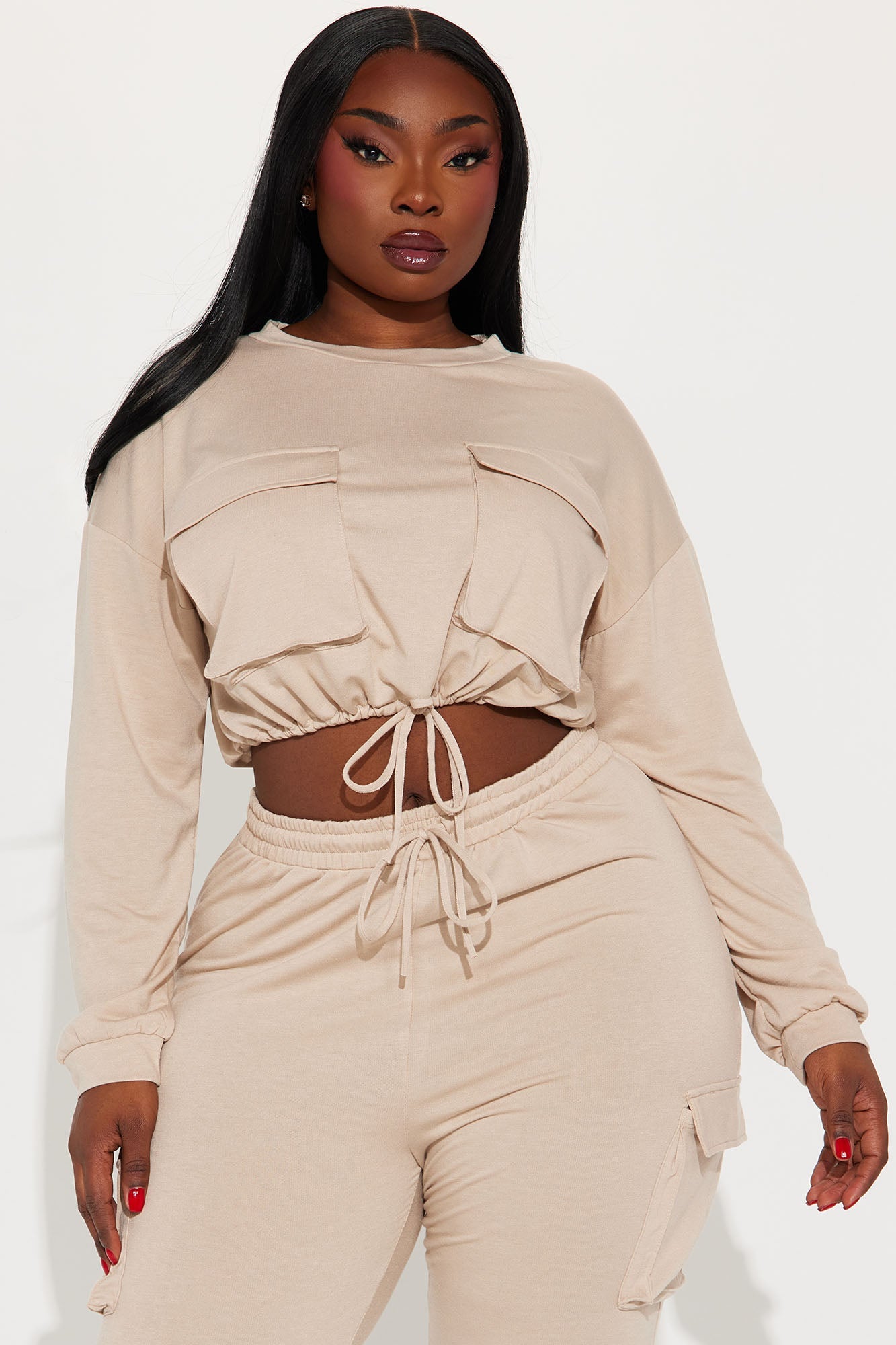 Finding Time Jogger Set - Taupe