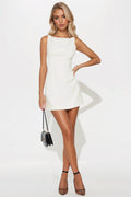 Kylan Crepe Mini Dress - Cream