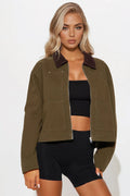 Joelle Barn Jacket - Olive