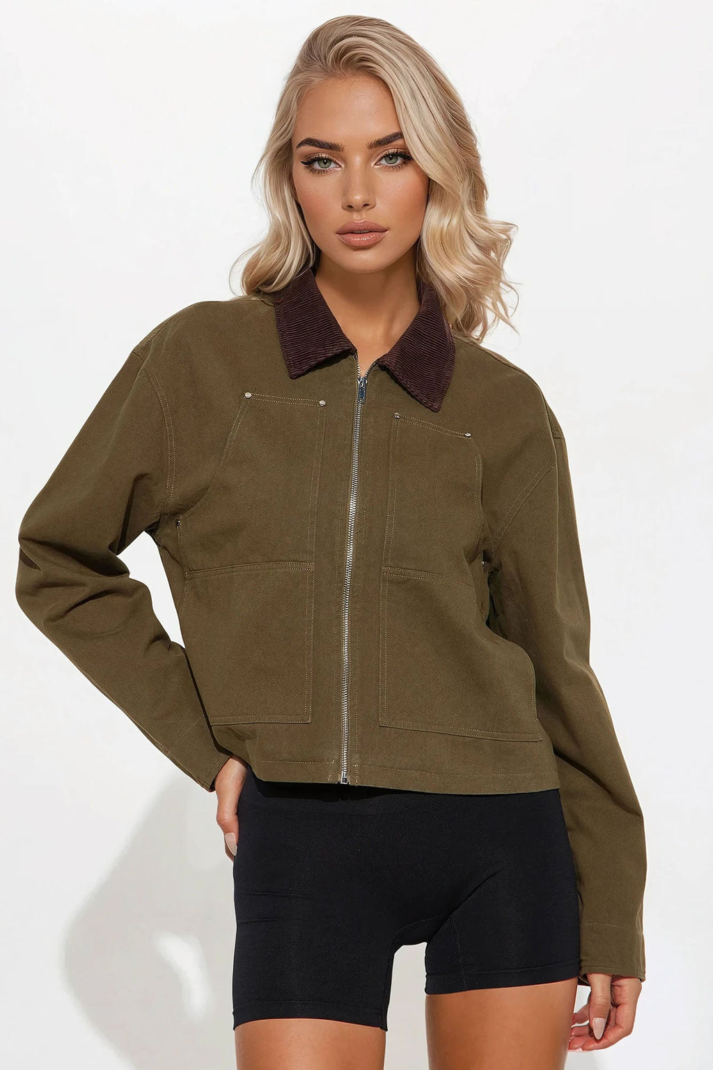 Joelle Barn Jacket - Olive