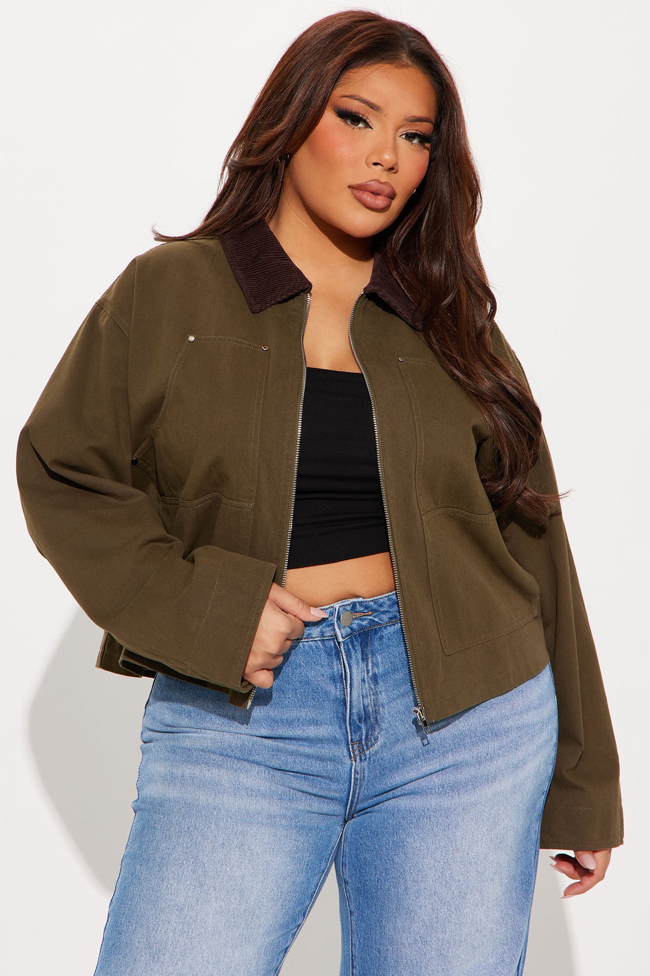 Joelle Barn Jacket - Olive
