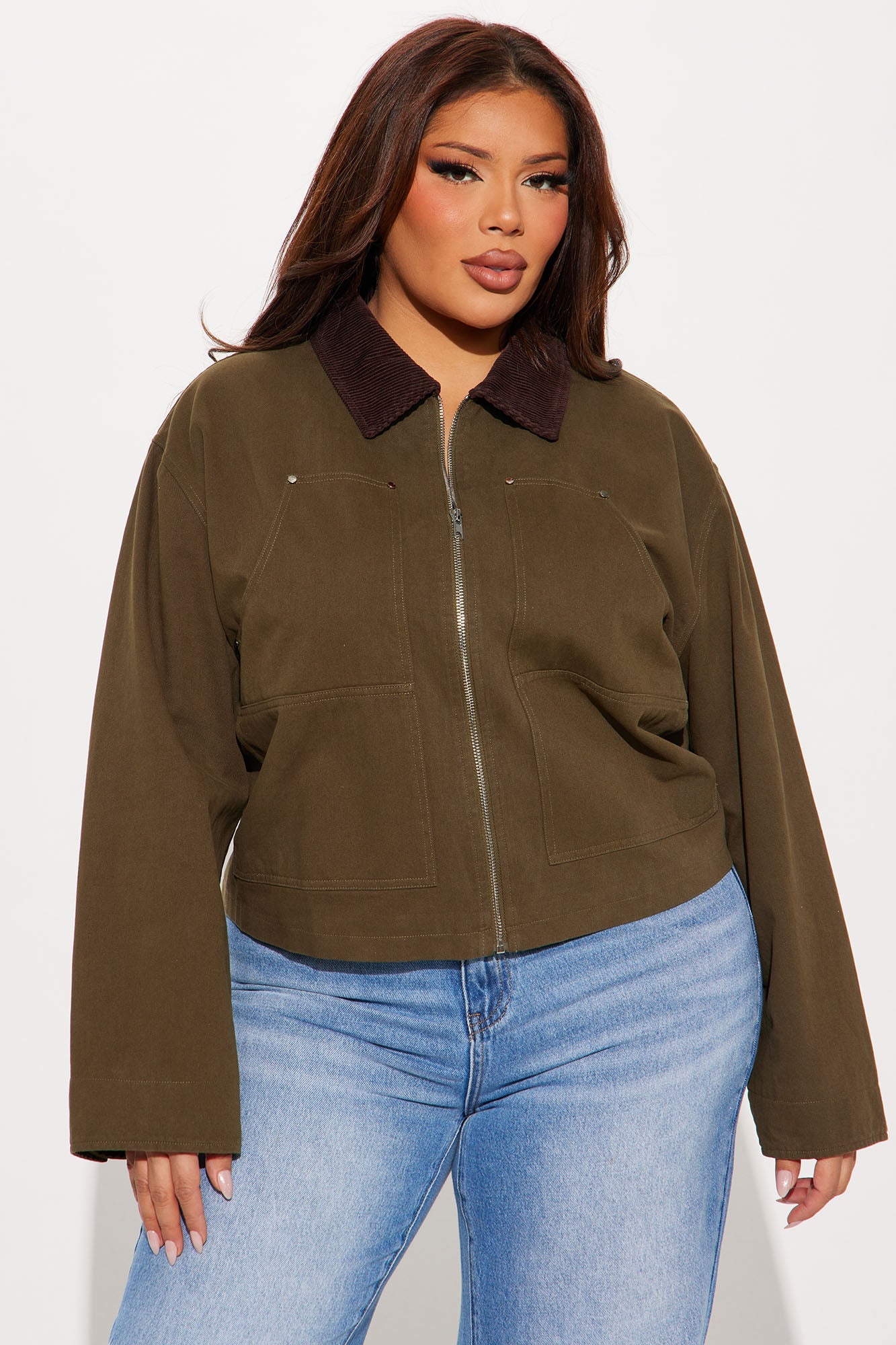 Joelle Barn Jacket - Olive