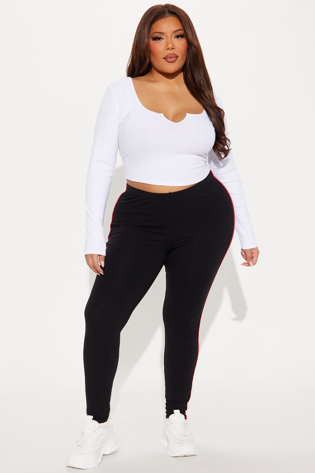 Sports Club Striped Legging - Black/combo