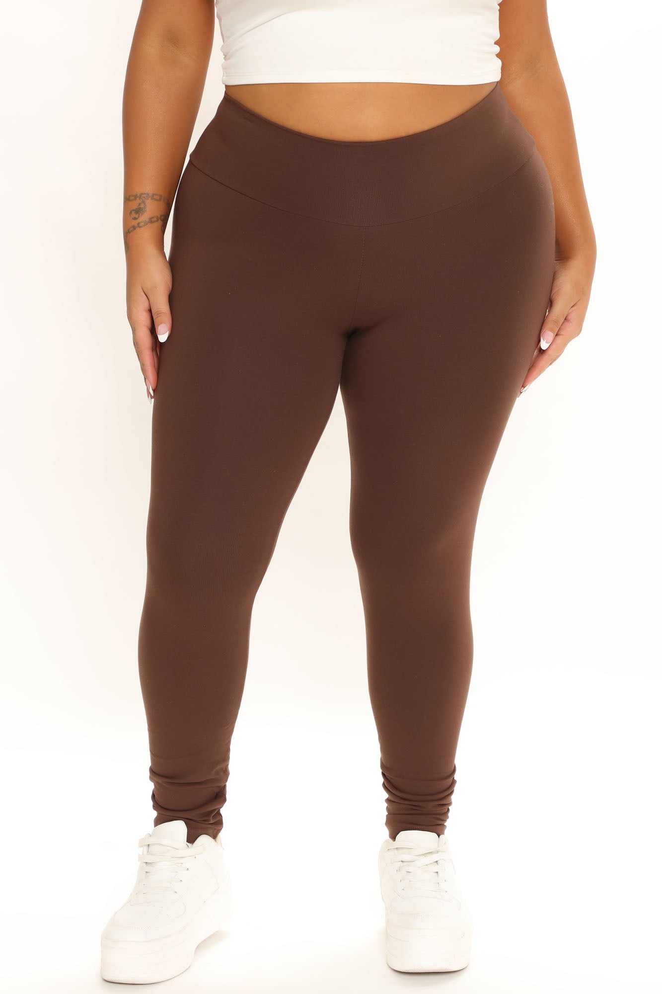 Running Around High Rise Legging - Chocolate