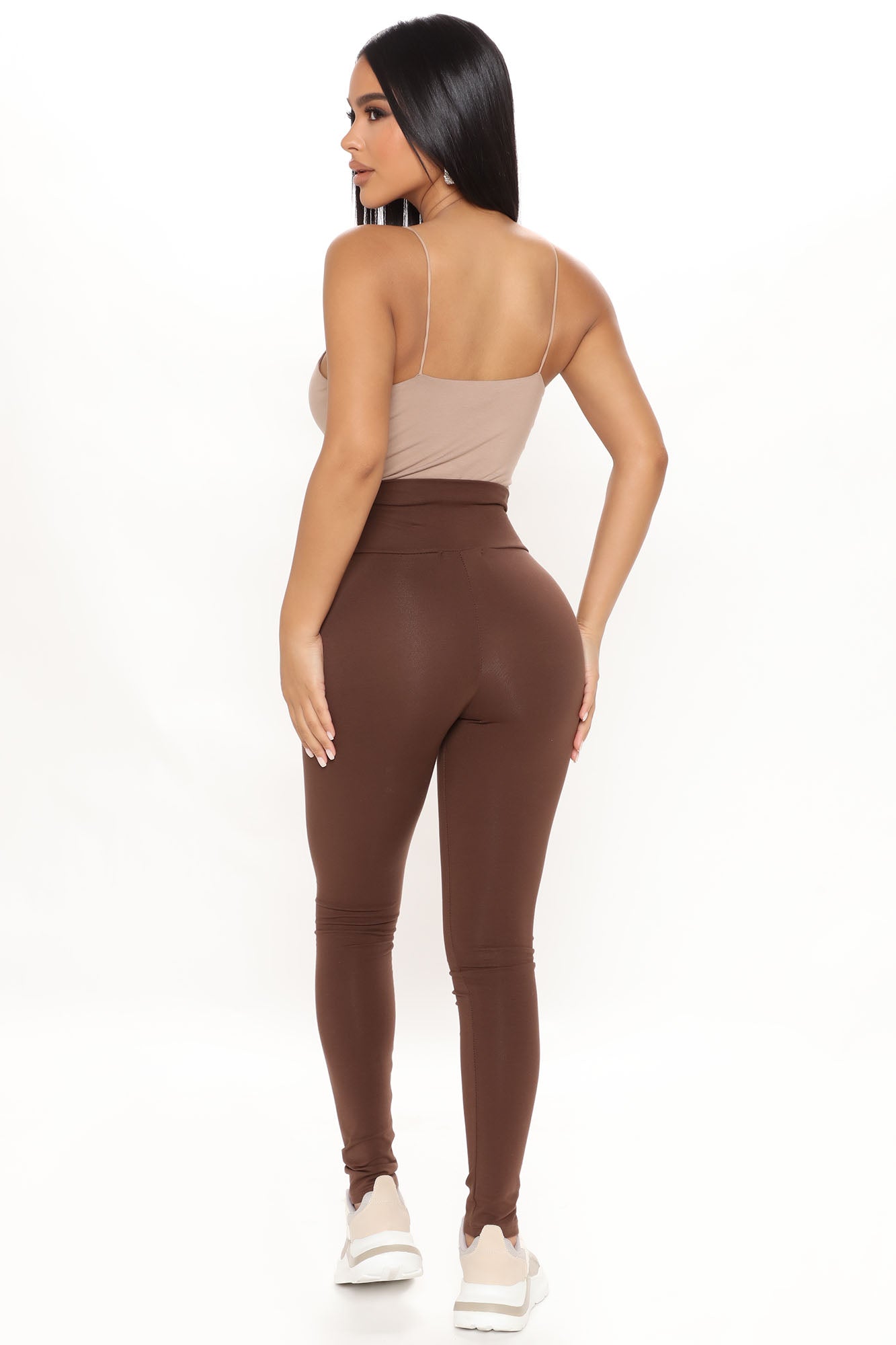Running Around High Rise Legging - Chocolate
