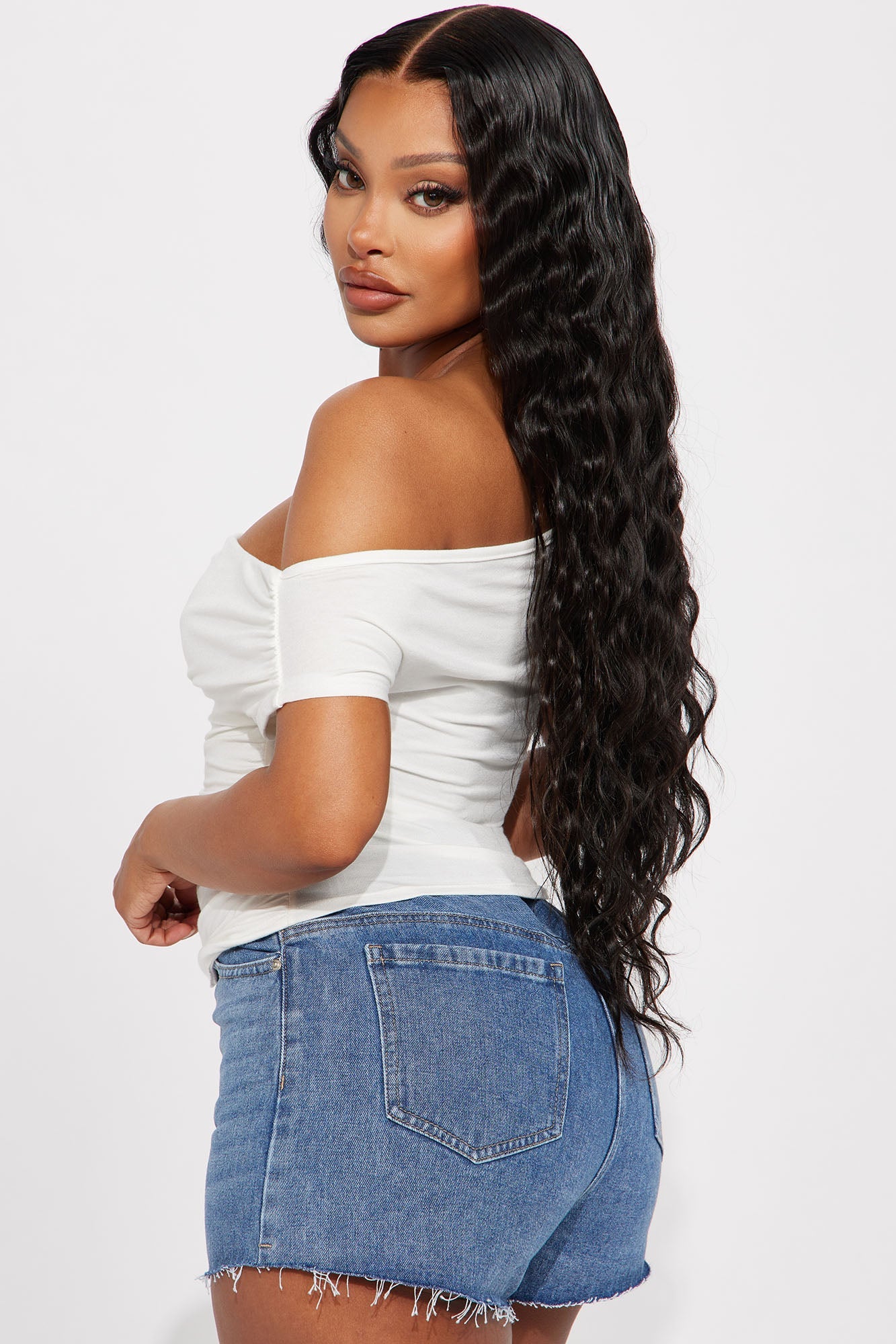 Oksana One Shoulder Top - Ivory