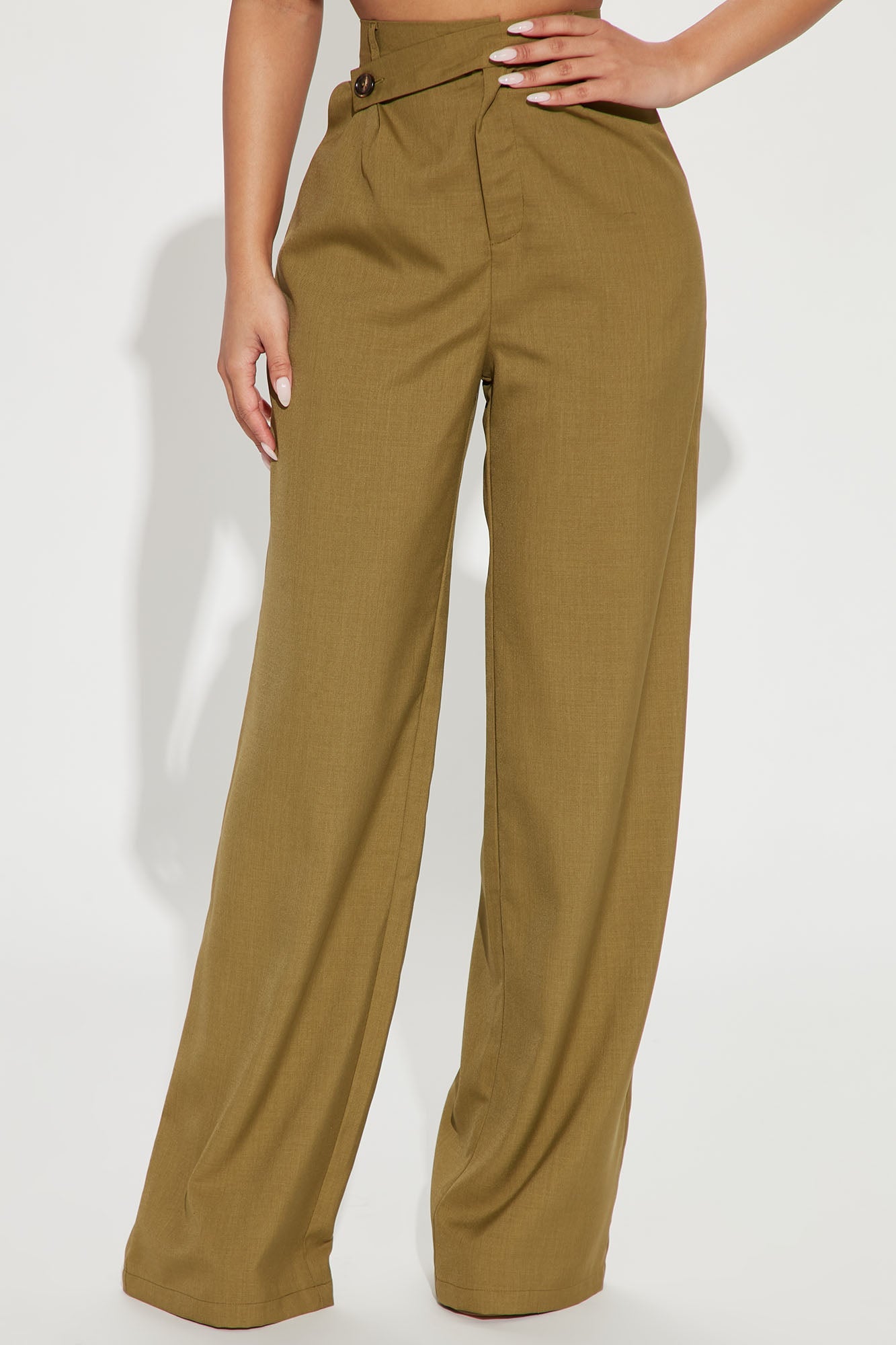 Karli Wide Leg Pant - Chartreuse