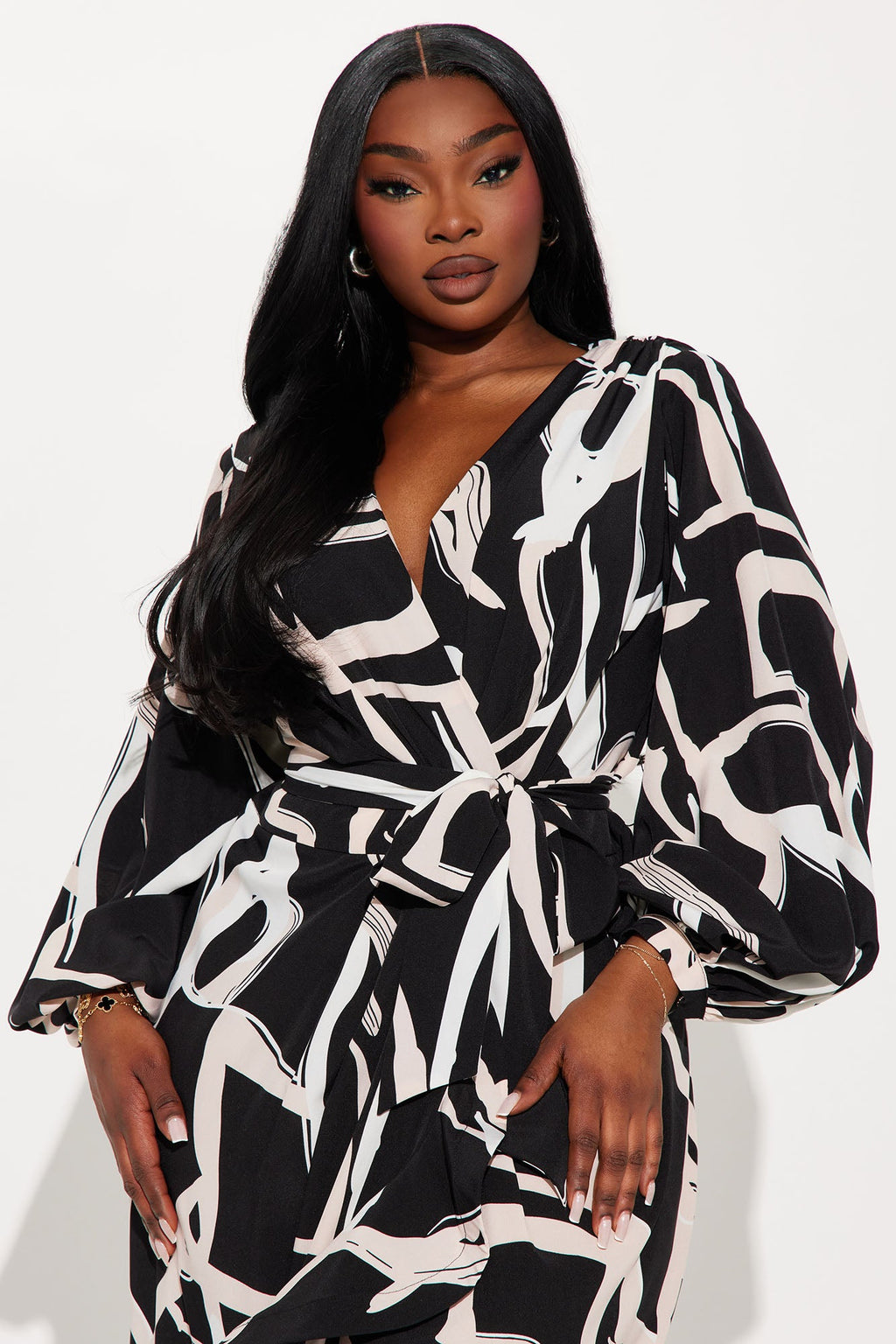 Fully Devoted Maxi Dress - Black/combo