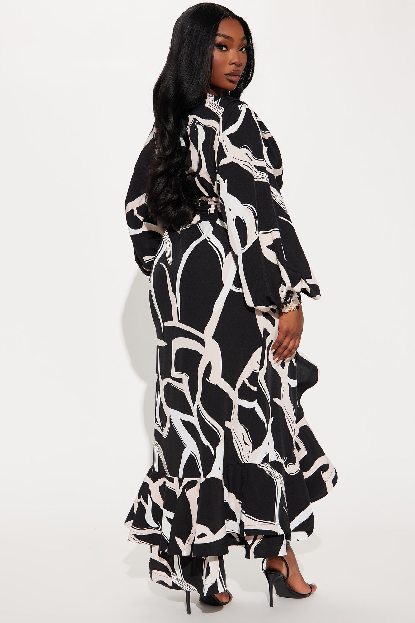 Fully Devoted Maxi Dress - Black/combo