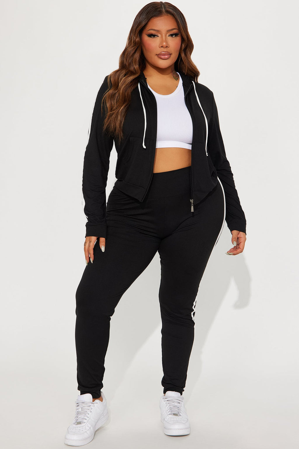 Tennis Courts III Zip Set - Black