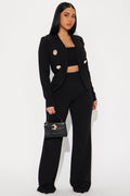 Emory Blazer and Pant Set - Black