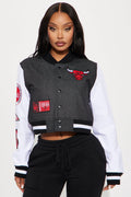 Bulls Home Game Jacket - Black Wash