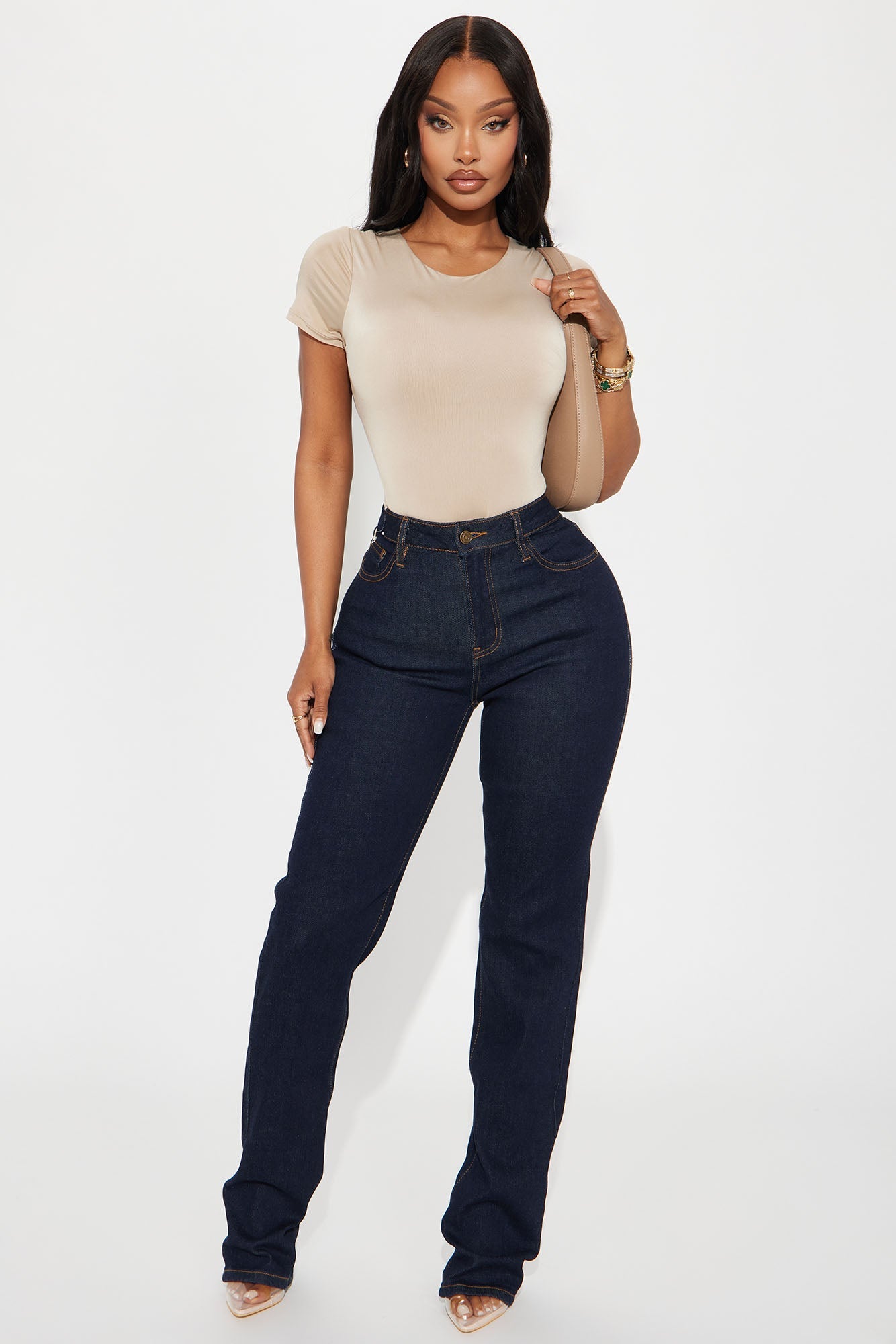 Erin Straight Leg Jeans - Dark Wash