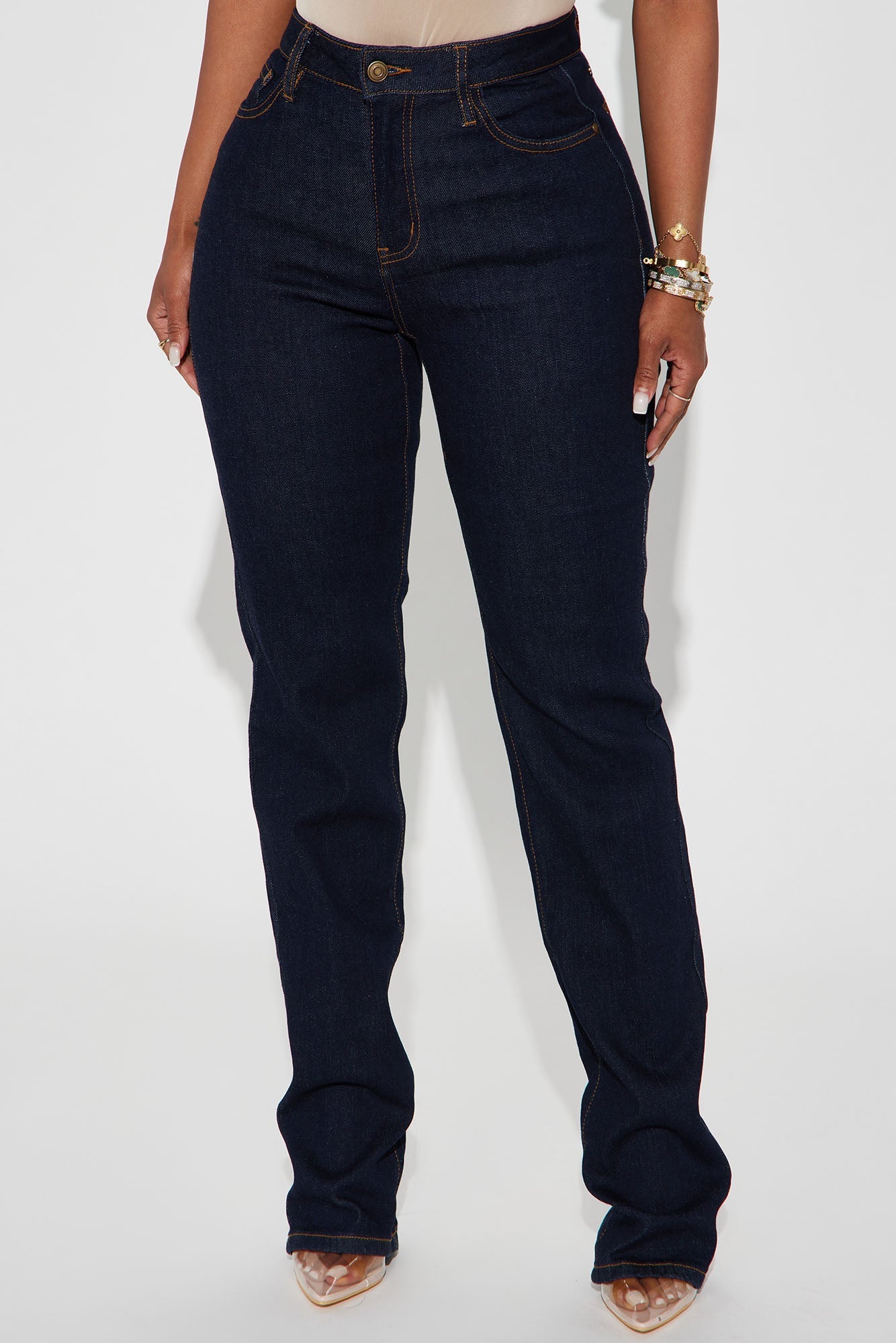 Erin Straight Leg Jeans - Dark Wash
