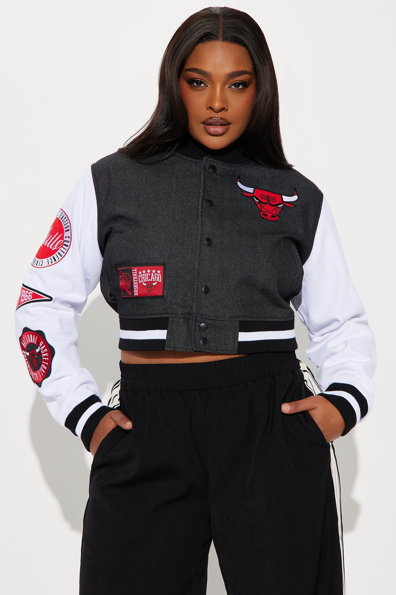 Bulls Home Game Jacket - Black Wash