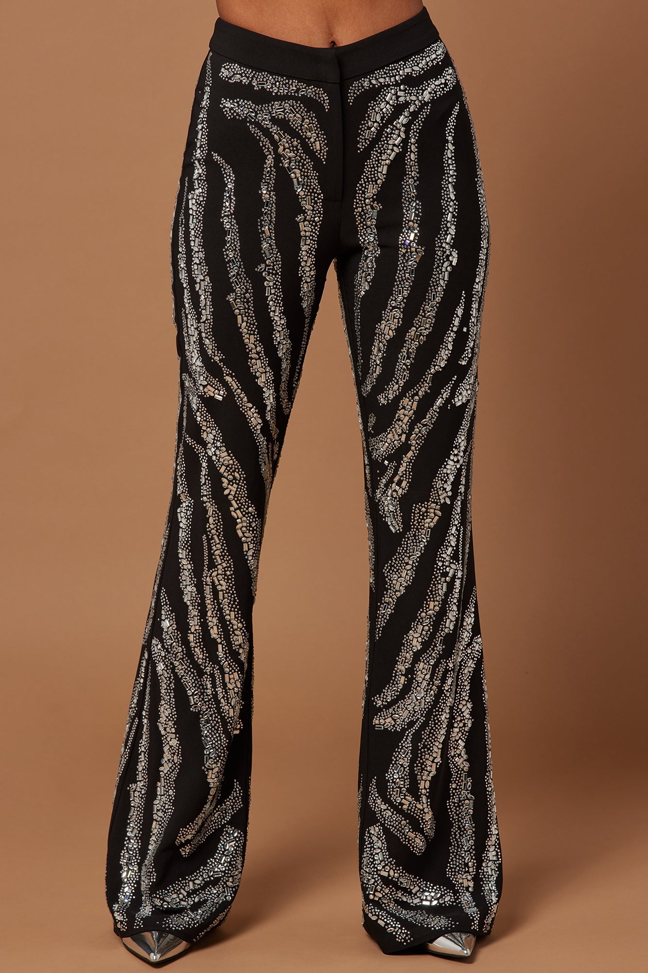 Amira Embellished Pant - Black