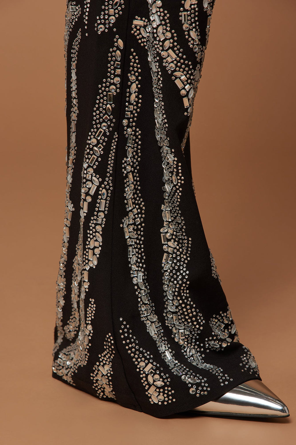 Amira Embellished Pant - Black