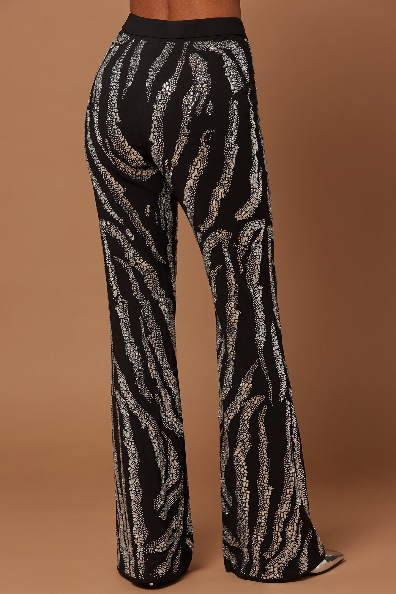 Amira Embellished Pant - Black