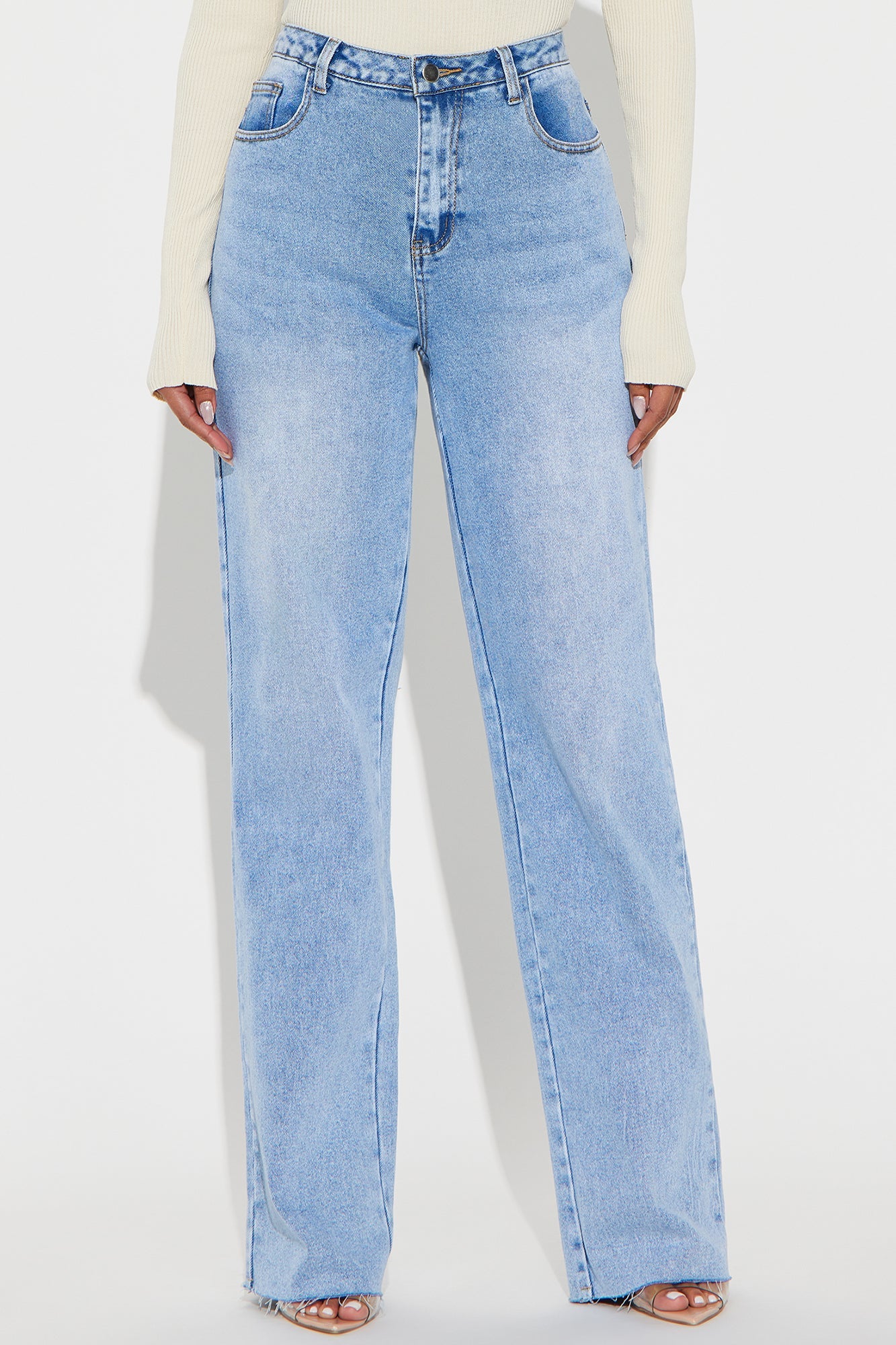 Tall Sameena Stretch Straight Leg Jeans - Light Wash