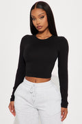 Robin Long Sleeve Top - Black