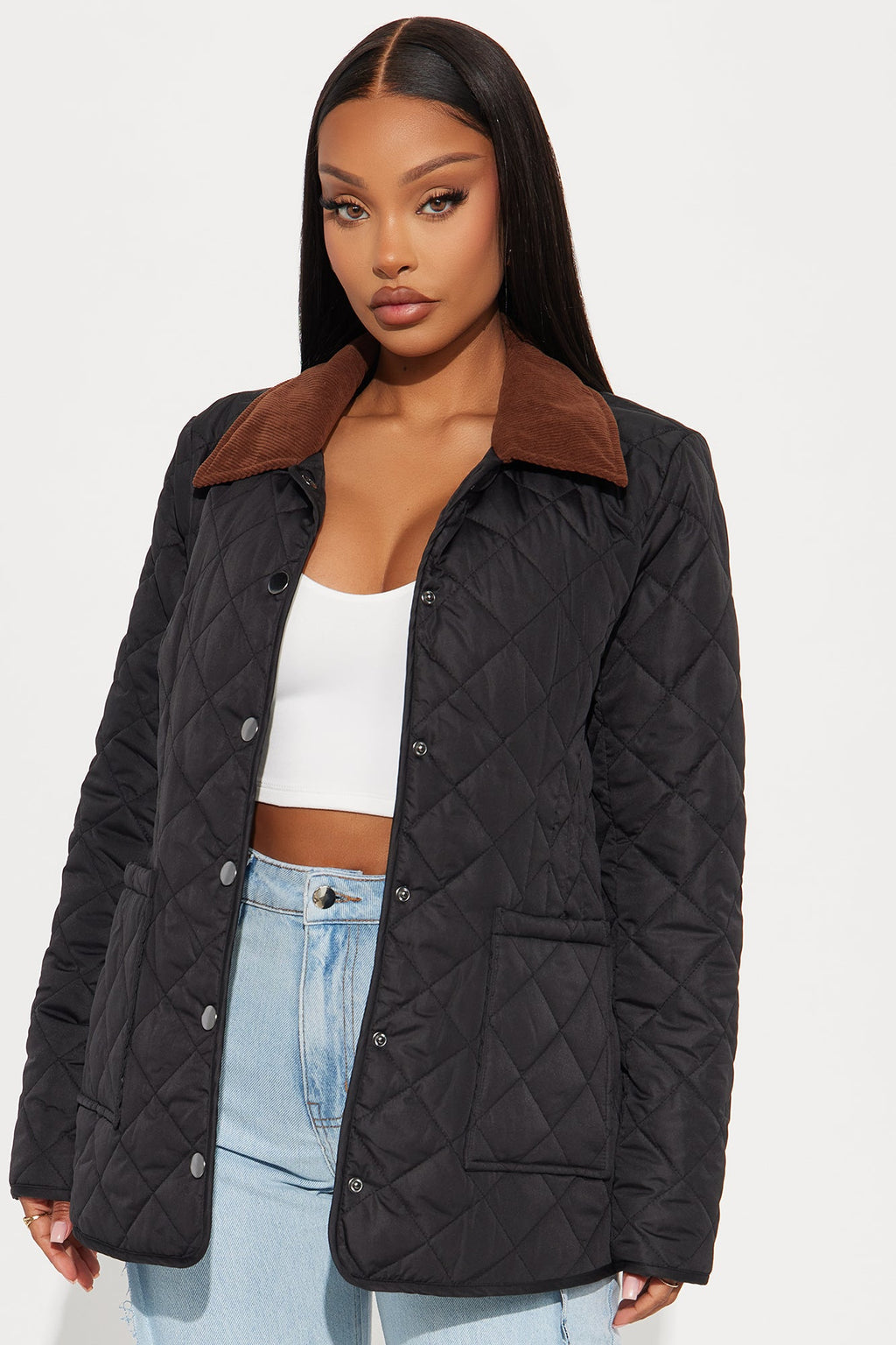 Jasmine Quilted Jacket - Black