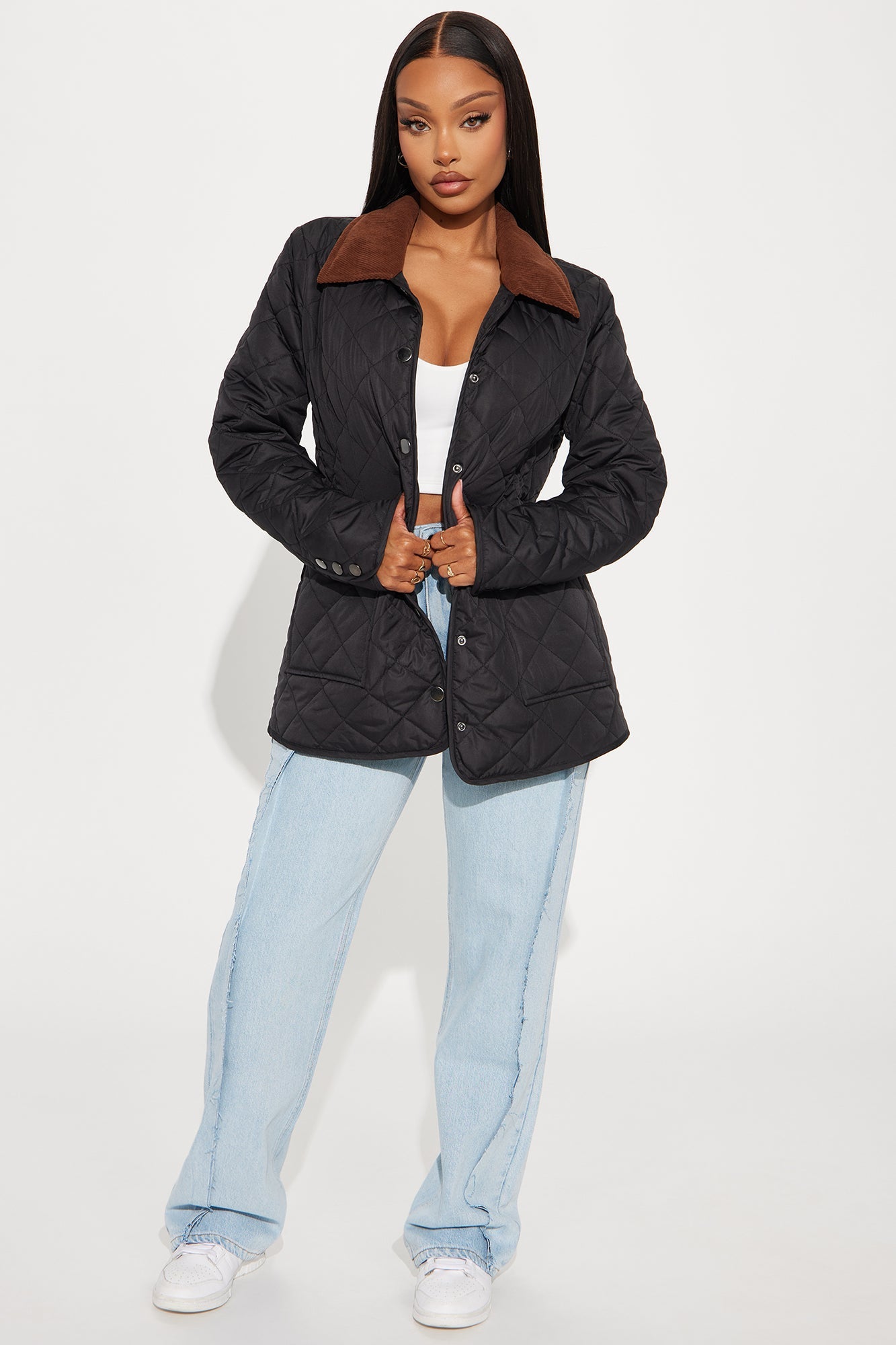 Jasmine Quilted Jacket - Black