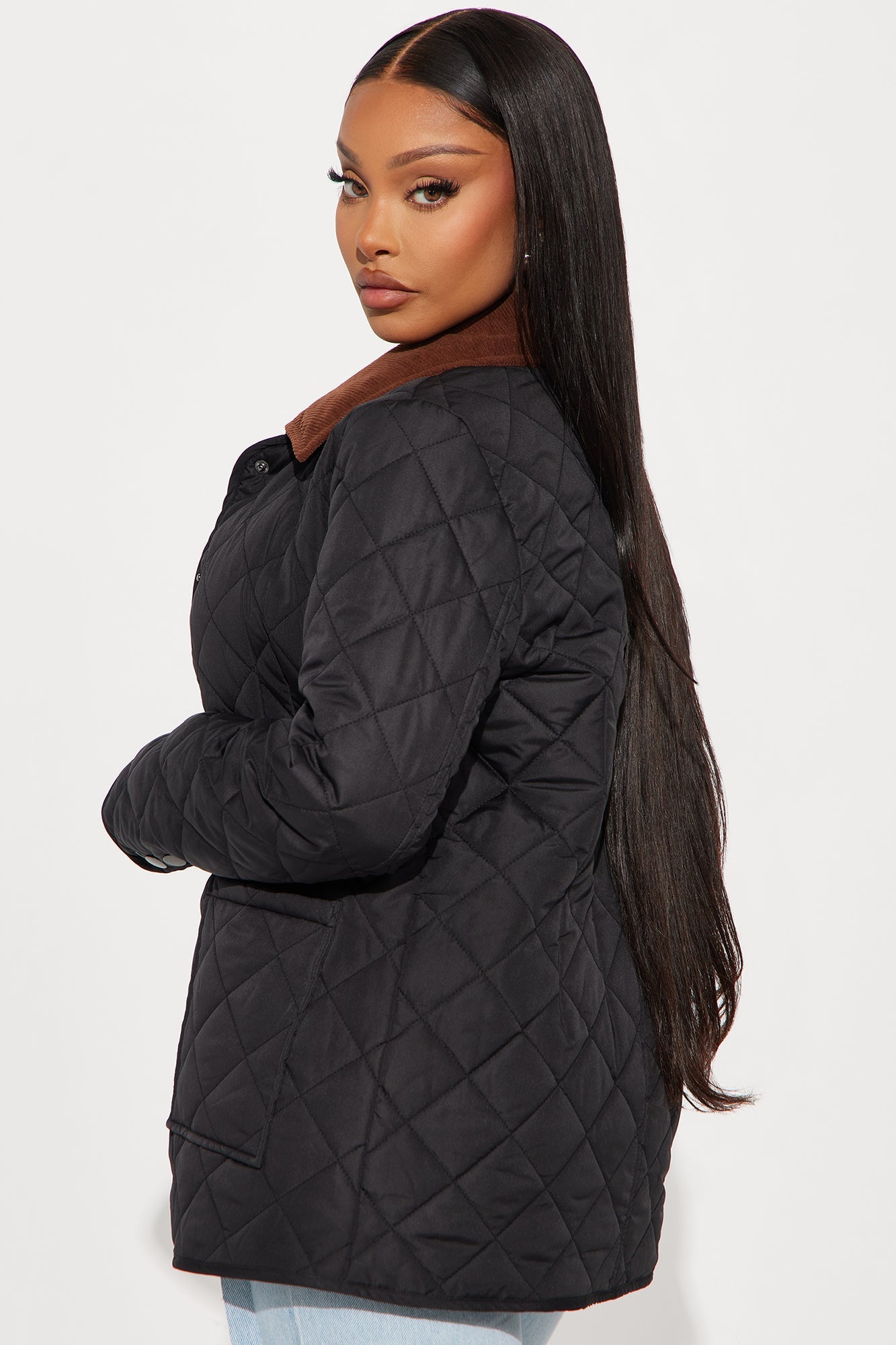 Jasmine Quilted Jacket - Black