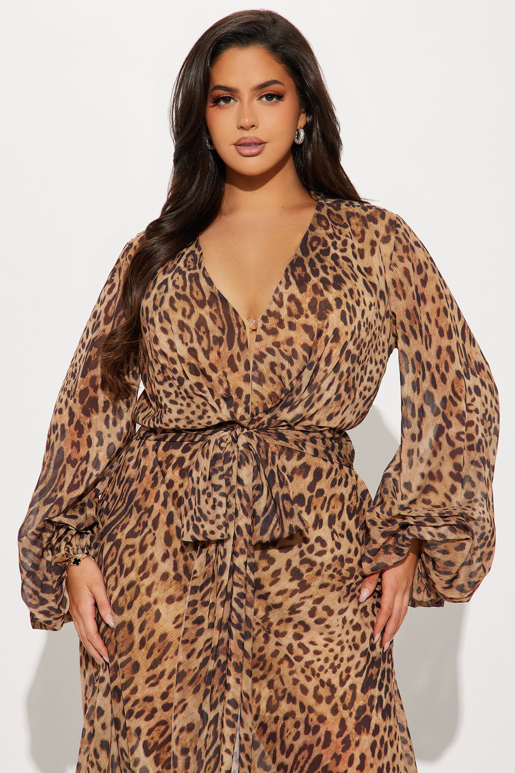 Allison Leopard Maxi Dress - Leopard