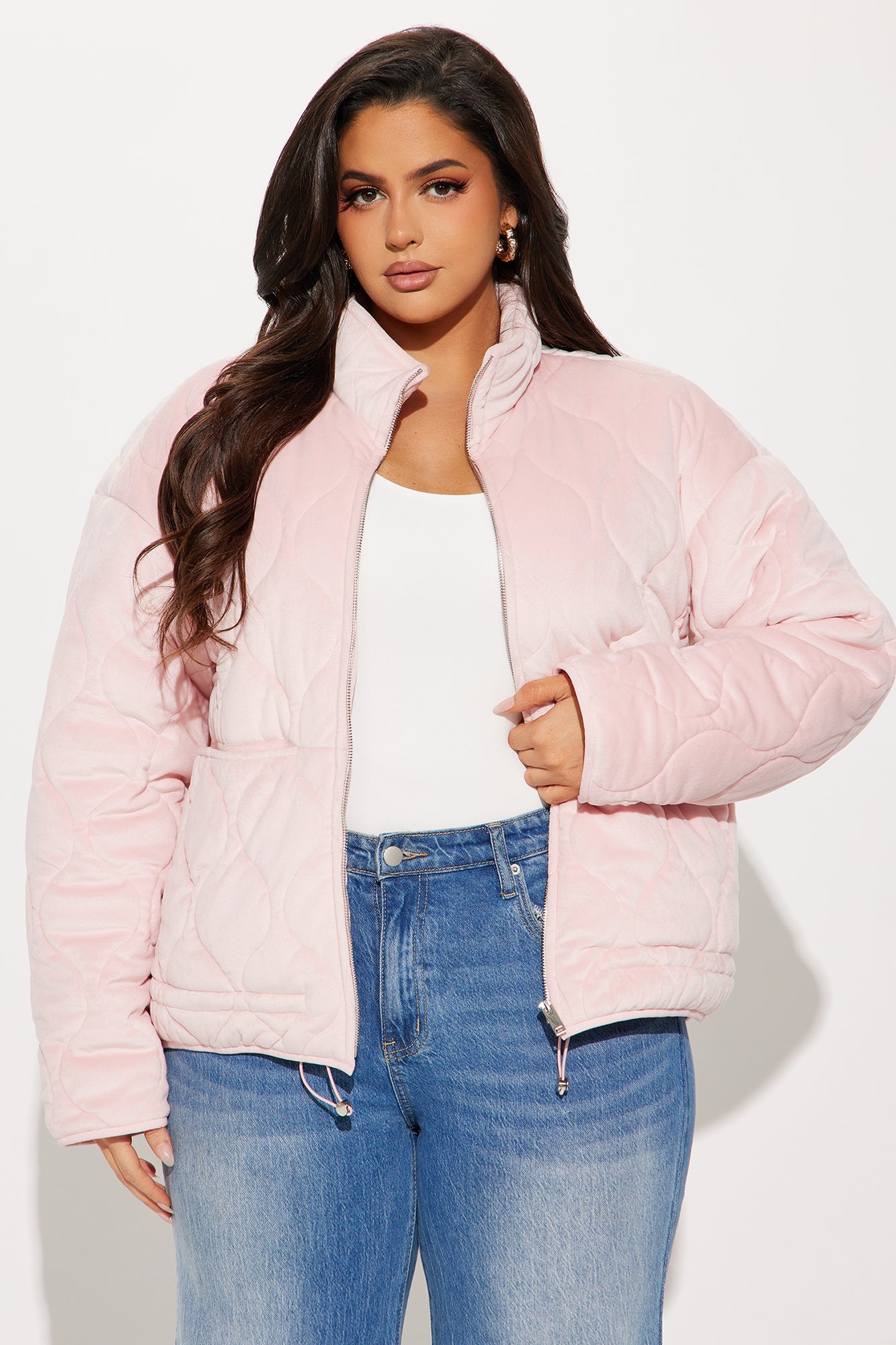 Ski Lift Lightweight Quilted Puffer Jacket - Pink